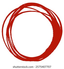 Clip art of hand-drawn circle frame