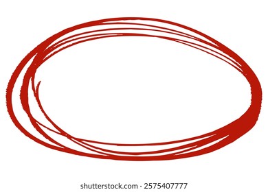 Clip art of hand-drawn circle frame