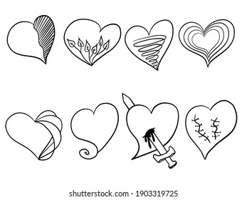 Clip Art Heart. You can use this file to print on greeting card, frame, mugs, shopping bags, wall art, telephone boxes, wedding invitation, stickers, decorations, and t-shirts