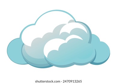 
Clip art heaven soft clouds shapes, vector illustration.
