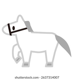 Clip art of horse icon
