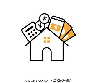 Clip art of household budget.
It is related to loan, real estate, salary, etc.
It can also be used for images of living expenses and spending.