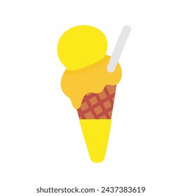 Clip art of ice cream. Fashionable, simple, cute icons.