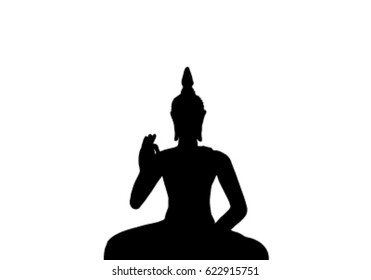 Clip art icon of the Buddha statue.