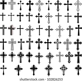 клип-арт иллюстрация крестов