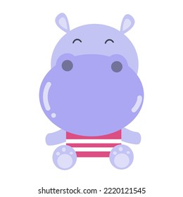 Clip art illustration of cute dinosaur cartoon character for kids.