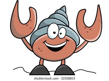 clip art image of a crab