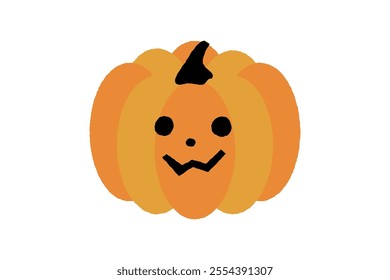 Clip art of jack-o-lantern with smile