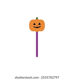 Clip art of jack-o'-lantern stick