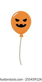 clip art of jack-o'-lantern style balloon