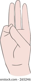 Clip Art of Jala Mudra