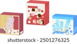 Clip art of Japanese boxed ice cream