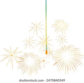 Clip art of Japanese sparkler