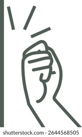 Clip-art da mão batendo