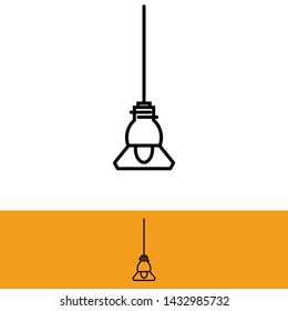 Clip art of lamp vector design