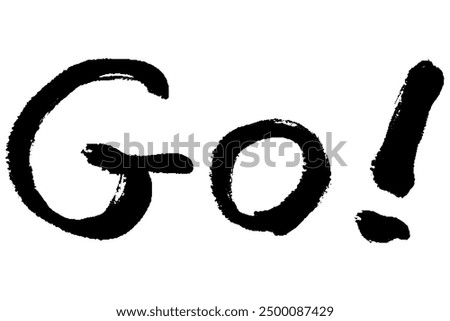Clip art of letters GO!