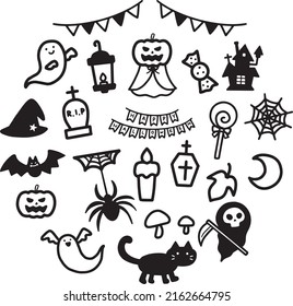 Clip art of line drawing halloween.