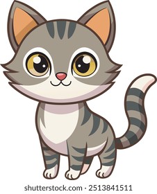 Eine ClipArt von Little Cat, EPS Vektor Datei