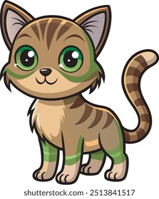 Eine ClipArt von Little Cat, EPS Vektor Datei