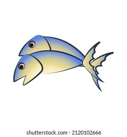 clip art of mackerel with cartoon design,vector illustration