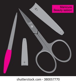clip art manicure set