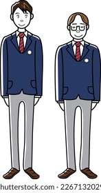 Clip art of middle and high school students