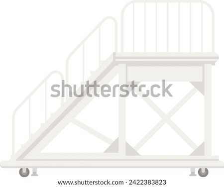 Clip art of mobile staircase