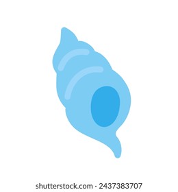 Clip art of mollusk. Fashionable, simple, cute icons.