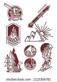 Clip art Mountaineering, for people who want some outdoor and adventure nuance on their media and presentation.