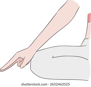 Clip Art of Bhū Mudra