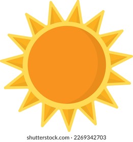 clip art of Orange Sun