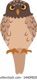 clip art owl vector graphic