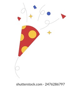 Clip art of party cracker , icon