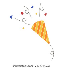 Clip art of party cracker , icon