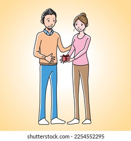 Clip art of person of Valentine's Day
