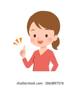 Clip art of plain clothes woman in various poses