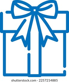 clip art of present box icon