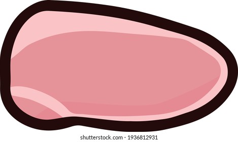 Clip art of raw pork