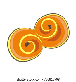 Clip Art Saffron Bun, Vector