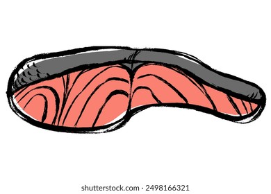 Clip arte de filete de salmón