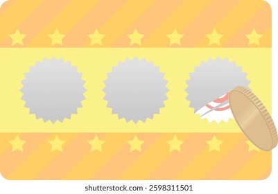 Clip art of Scratch card