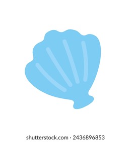 Clip art of seashell. Fashionable, simple, cute icons.