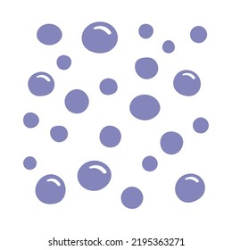 Clipart-Kunstsatz mit abstrakten Formen, bunten, einfachen Silhouetten, 	milde Linien