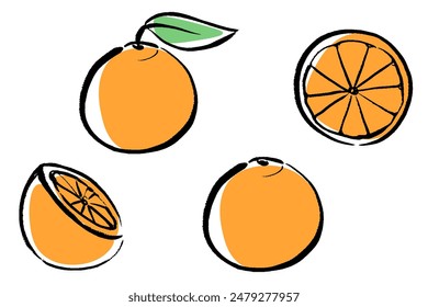 Clip Art Set von Brush Touch Orange