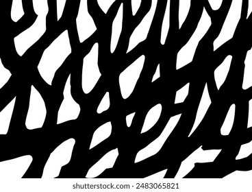 Clip art of silhouette of tree branch