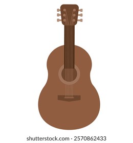 Clip art of simple acoustic guitar