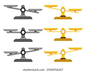 Clip-art de equilíbrio simples. Business Clip Arts.
