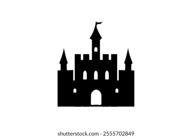 clip art of simple castle