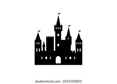 clip art of simple castle