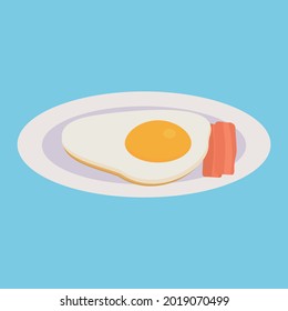 Clip Art Of Simple And Cute Bacon Eggs